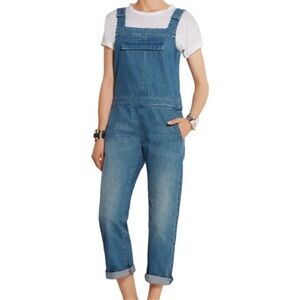 Anthropologie Blue Denim Jeans Overalls. NWOT
